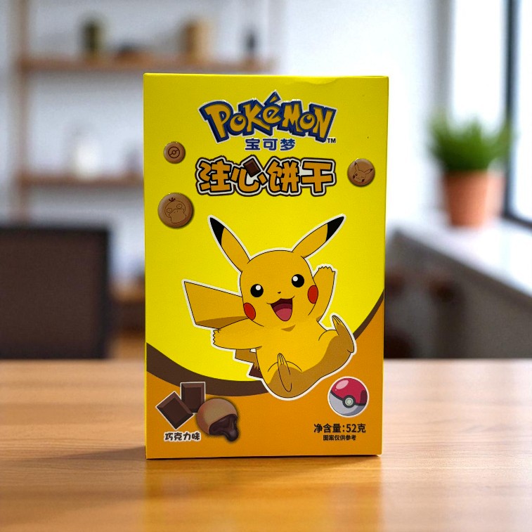 POKEMON CHOCO FILL COOKIES (YELLOW)